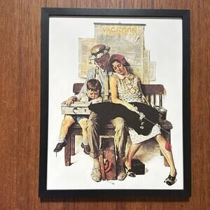 Norman Rockwell Home From Vacation Framed Print 11x14